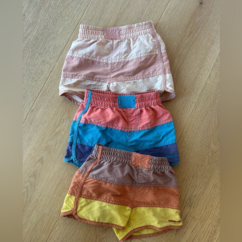 Patagonia Kids Multicolor Shorts Trio